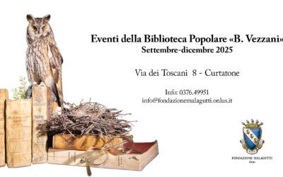 Gli appuntamenti di settembre della Biblioteca Popolare ‘B. Vezzani’